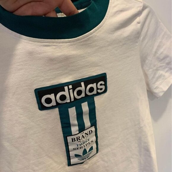 *adidas woman’s 3 stripes t-shirt. Size small. New condition. Old school … - Picture 9 of 9